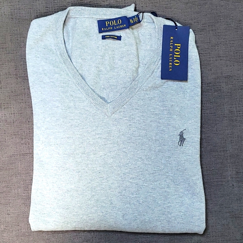 Polo Men's V Neck Sweater